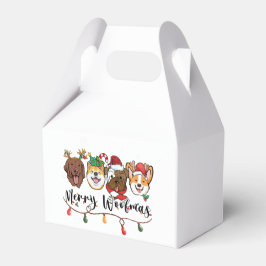 Merry Woofmas Typografy Fevor Box Geschenkschachtel