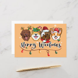 Merry Woofmas Typografy Paper Sheet