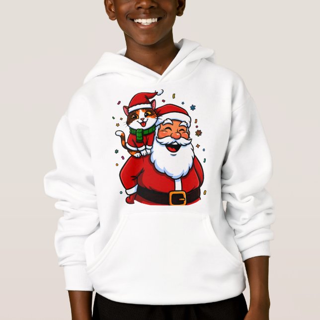 “Merry X’mas” Whimsical Holiday Design Hoodie (Vorderseite)