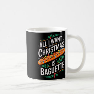 Merry Xmas alles, was ich für Weihnachten Baguette Kaffeetasse