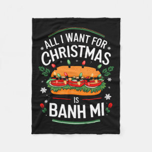 Merry Xmas alles, was ich für Weihnachten Banh Mi Fleecedecke