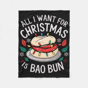 Merry Xmas alles, was ich für Weihnachten Bao Bun Fleecedecke