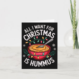 Merry Xmas alles, was ich für Weihnachten Hummus M Karte