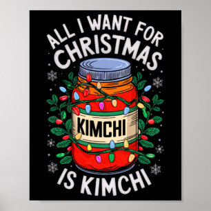 Merry Xmas alles, was ich für Weihnachten Kimchi M Poster