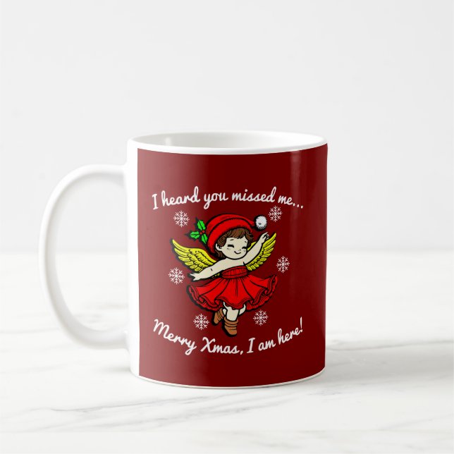 Merry Xmas bin ich hier Kaffeetasse (Links)