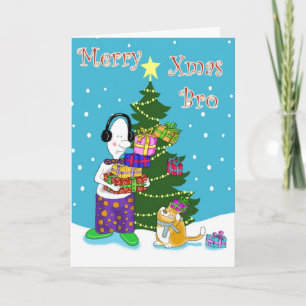 Merry Xmas Brother Feiertagskarte