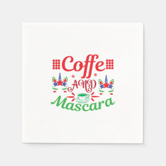 Merry Xmas Cafeine und Mascara Serviette