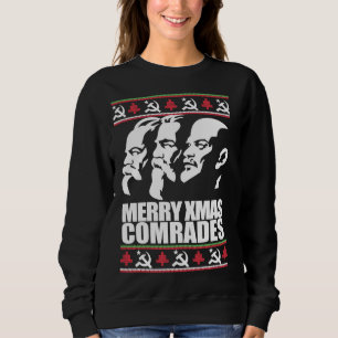 MERRY XMAS COMRADE Ugly Christmas Sweater Marx Eng Sweatshirt