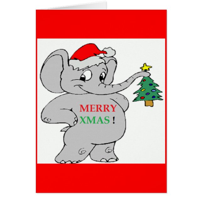 "MERRY XMAS" ELEPHANT (Vorne)