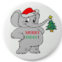 "MERRY XMAS" ELEPHANT