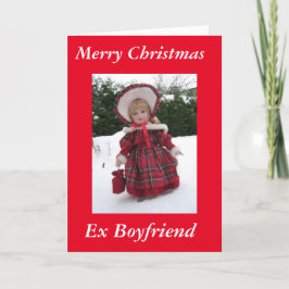 "Merry Xmas Ex Boyfriend Feiertagskarte