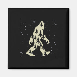 Merry Xmas Funny Bigfoot Weihnachtsfeiertag T Magnet