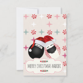 Merry Xmas HABIBI Frau Egg Card Einladung