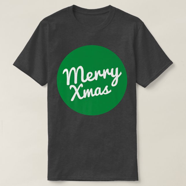 Merry Xmas Happy Holidays Grüße Pajama Santa T-Shirt (Design vorne)