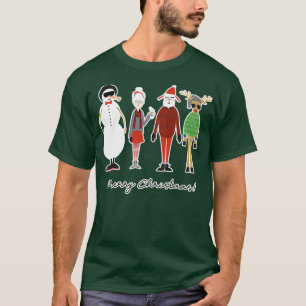 Merry Xmas Hipster Niedlich Santa Mrs. T-Shirt