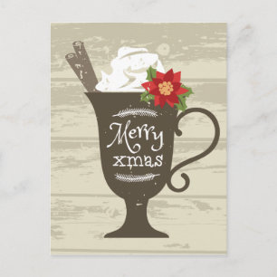 Merry Xmas Holiday Ice Creme Feiertagspostkarte