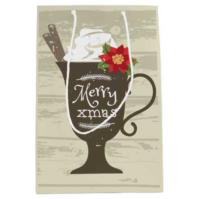 Merry Xmas Holiday Ice Creme Mittlere Geschenktüte (Vorderseite)