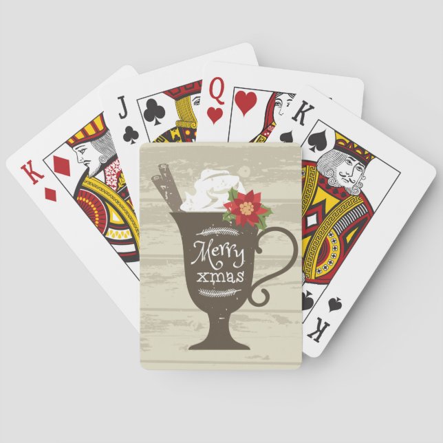 Merry Xmas Holiday Ice Creme Spielkarten (Rückseite)
