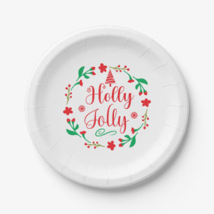 Merry Xmas Holly Jolly Pappteller