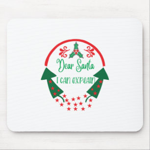 Merry Xmas Liebe Santa I kann erklären Mousepad
