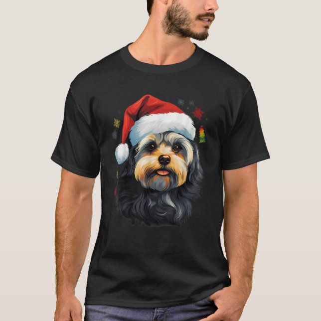 Merry Xmas Maltese Dog Christmas  T-Shirt (Vorderseite)