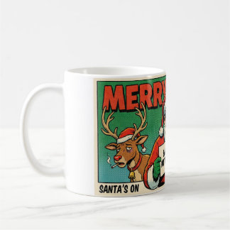 Merry Xmas Mess Funny Christmas Mug - Naughty Sant Kaffeetasse