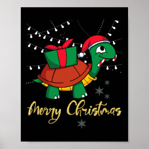 Merry Xmas Pajama Party Kleinkinder Weihnachten Poster