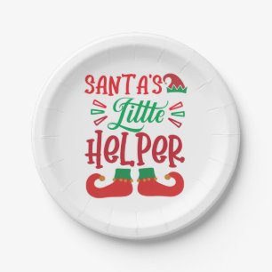 Merry Xmas Santa Little Helper Pappteller