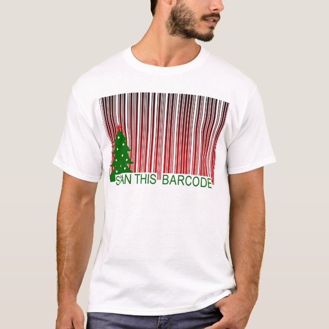 MERRY XMAS : Scannen Sie diesen Strichcode T-Shirt (Vorderseite)