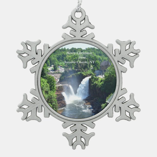 Merry Xmas von Ausable Chasm Ornament (Vorderseite)