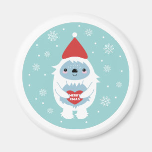 Merry Xmas Yeti Magnet