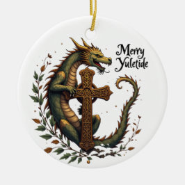Merry Yuletide Dragon Ornament