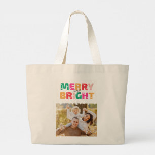MerryChristmas & Bright mit Wilson Family Jumbo Jumbo Stoffbeutel