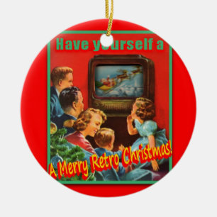 MerryRetroChrmsTV-KERAMIK runde Verzierung Keramikornament