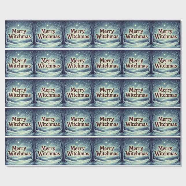 MerryWitchmas Geschenkpapier (Flach)