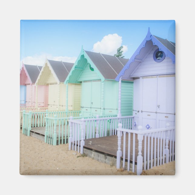 Mersea Island Beach Huts Magnet (Vorne)