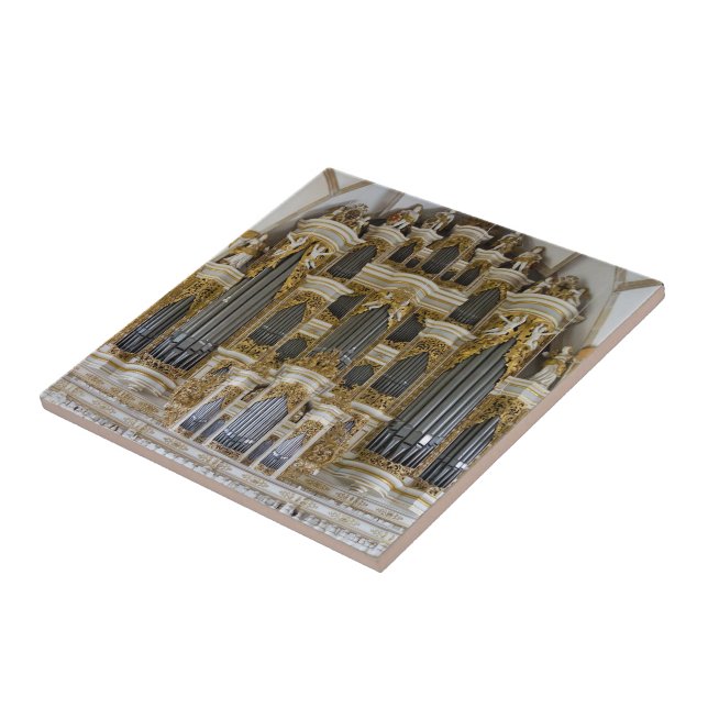 Merseburg Pfeifenorgel trivet Fliese (Seite)