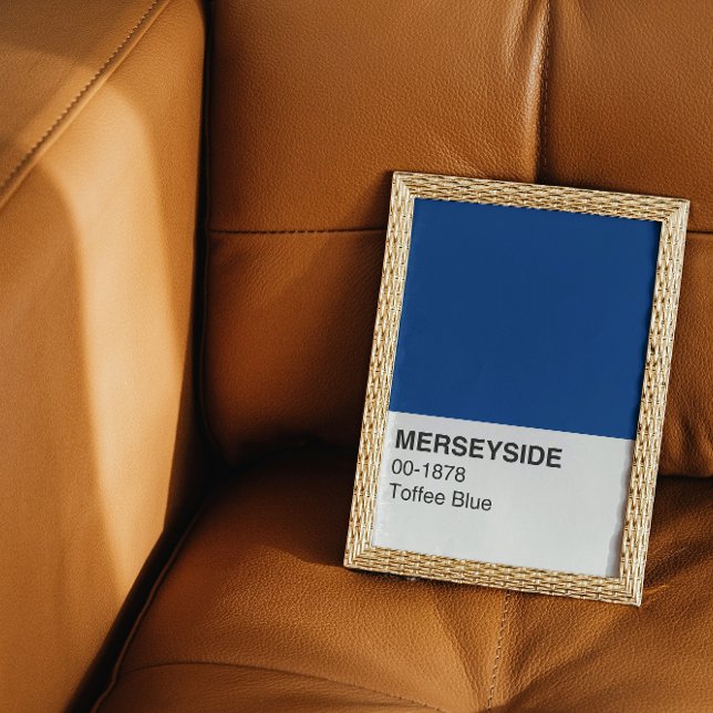 Merseyside Toffee Blue - Vollbreite Poster (Von Creator hochgeladen)