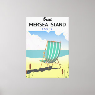Mersia Insel Essex Reiseplakat Leinwanddruck