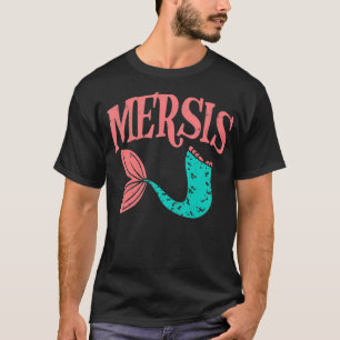 Mersis Fish Schwanz Schwester Mermaid Familie Gesc T-Shirt