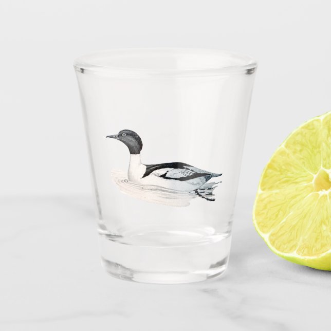 Merssenger Seltene Vogel Shotglas Schnapsglas (Vorderseite)