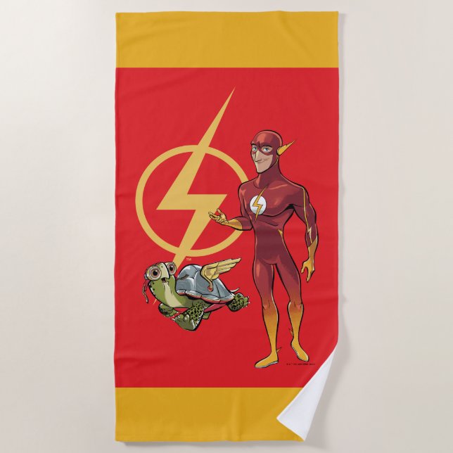 Merton und der Flash Strandtuch (Vorderseite)
