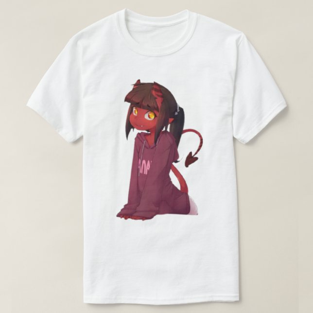 Meru The Succubus mädchenhaft trendy T-Shirt (Design vorne)