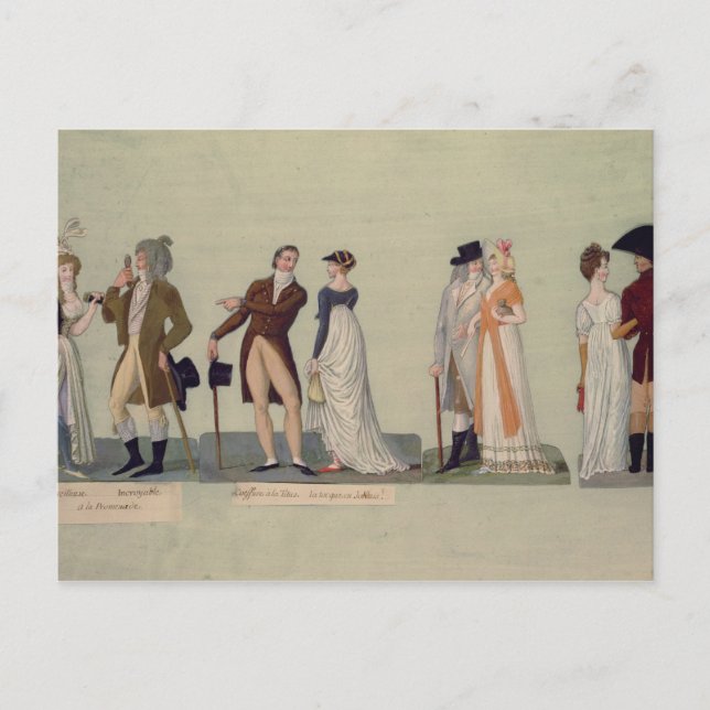 Merveilleuse... unübertreffliche Promenade Postkarte (Vorderseite)