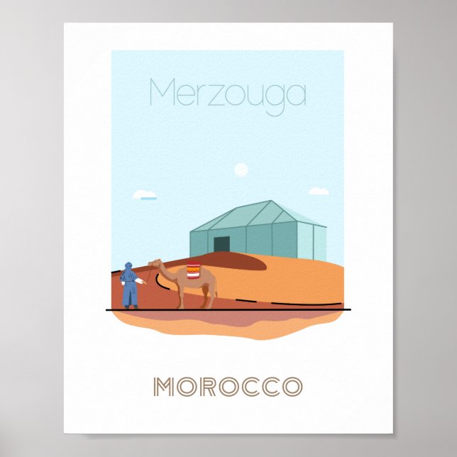 Merzouga City travel poster (Vorne)