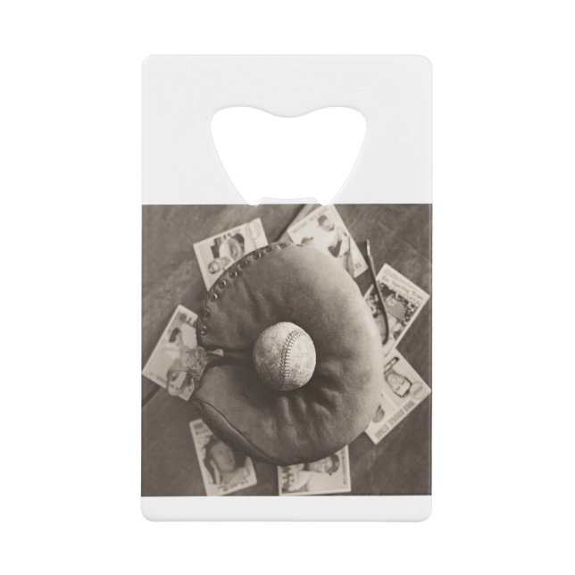 MES01BWD3 Baseball Cards.tif Geldbeutel Flaschenöffner (Vorderseite)
