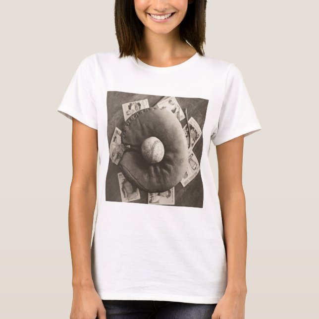 MES01BWD3 Baseball Cards.tif T-Shirt (Vorderseite)