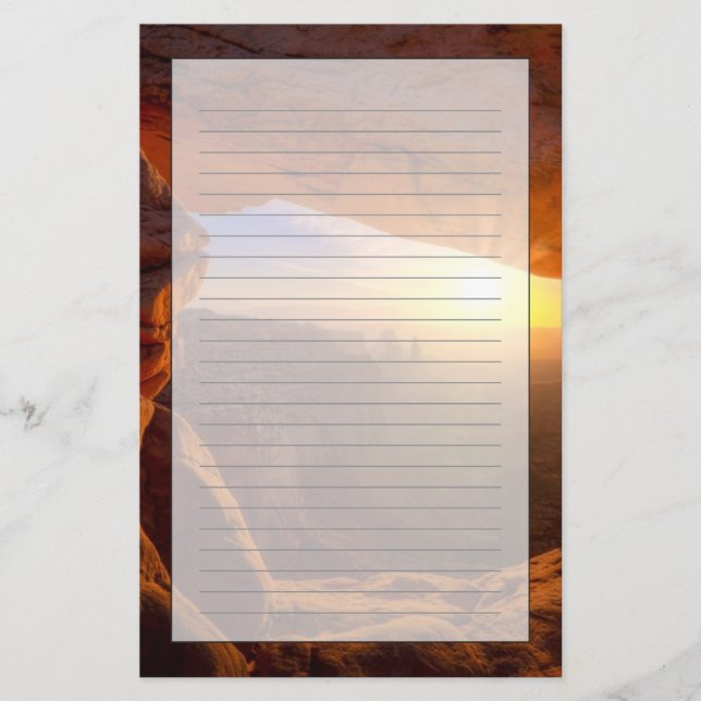 Mesa Arch, Canyonlands-Nationalpark Briefpapier (Vorderseite)