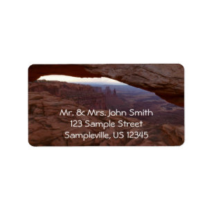 Mesa Arch vom Canyonlands National Park Adressaufkleber