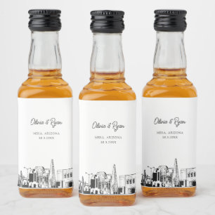 Mesa Arizona Gastgeschenk Willkommensgeschenk Cust Alkoholflaschenetikett